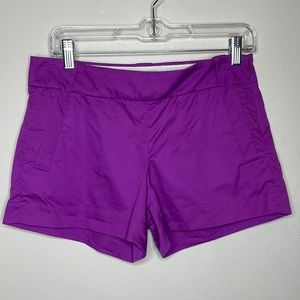 J CREW Shorts Heavy Poplin Carson Hidden Side Zipper Flat Front 24018 Size 2